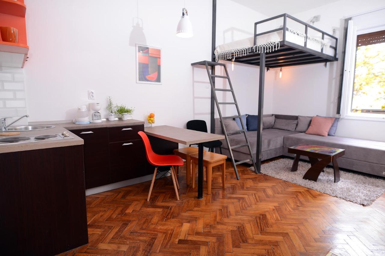 Central Spot Apartments Belgrad Exteriör bild